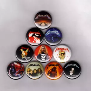 BOTONES DE PINES DE 1" METALLICA (cliff burton parche kill em all títeres lp camisa metal - Imagen 1 de 4