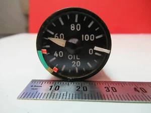 INDICATOR AIRCRAFT OIL PRESSURE 18-2052 EGU-1/A 66205812172 AS PICTURED &C1-A-24 - Picture 1 of 12