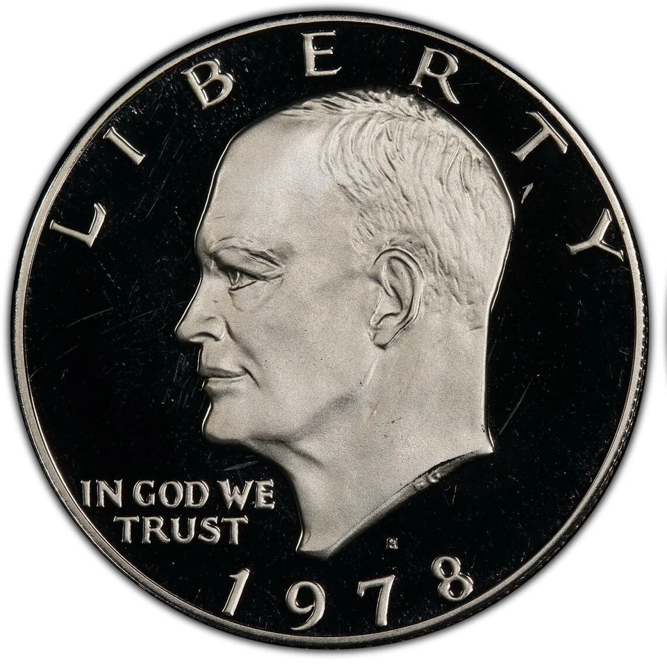 Eisenhower Ike Dollar Lot 1978 S PCGS PR 69 Deep Cameo Uncirculated $1 Coin - Image 1 of 4
