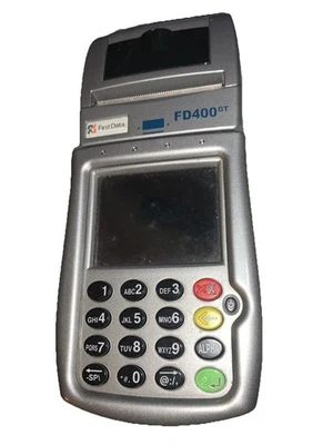 First DAT FD-400 GT Plateado y Negro Portátil Pantalla Táctil NFC Terminal de Tarjeta de Crédito Foto 1 de 4