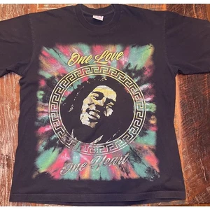 5 Pro Vintage Bob Marley Tee size XL One love One Heart Cotton - Picture 1 of 8