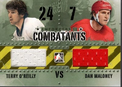 2013-14 ITG Enforcers Combatants C30 Terry O'Reilly/Dan Maloney Jersey HKY - Image 1 of 2