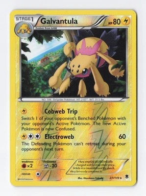 Galvantula 27/119 Reverse Holo Rare XY - Phantom Forces Pokemon Card TCG LP - Image 1 of 2