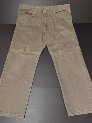 VTG Mens L.L. Bean Olive Green 5-Pocket Twill Pants 38x30 USA Union gorpcore - Image 1 of 4