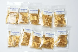 50 grams (10 bags) Miyuki Twisted Bugle 2x12mm Silver Lined Gold Seed Beeds - Picture 1 of 2