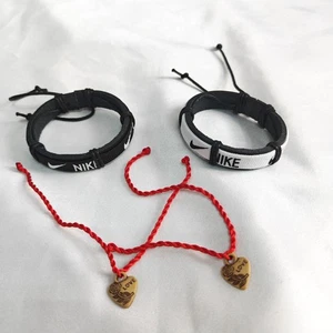 NIKE Heart Bracelets For Couples Friendships Love Valentines Gift - Picture 1 of 1