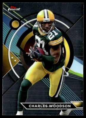 CHARLES WOODSON 2024 TOPPS COMPOSITE FOOTBALL FINEST GREEN BAY PACKERS #187 - Image 1 of 2