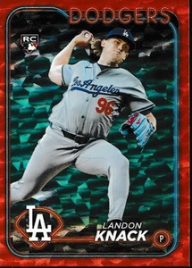 2024 Topps Update #US127 Landon Knack Orange Crackle Foilboard #/299 - Picture 1 of 2
