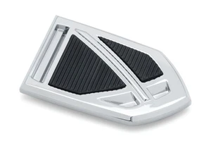 Kuryakyn Moto Motorcycle Motorbike Phantom Brake Pedal Pad Black / Chrome - Picture 1 of 1