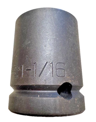 Wright 3/4" Drive 1-1/16" Impact Socket 6834 - Made in the USA - Image 1 of 4