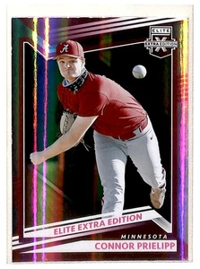 2022 Panini Elite Extra Edition Connor Prielipp RC Minnesota Twins #104 - Picture 1 of 2