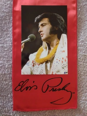 ELVIS PRESLEY SIGNATURE RED SCARF&ALOHA FROM HAWAII CONCERT PHOTO NEW LOT 2 - Image 1 of 4