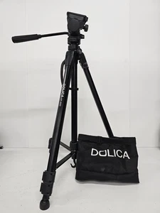 Dolica Standing Tripod 25 - 65 in Lightweight Pan Head + Case - ST-650 Black - Picture 1 of 6