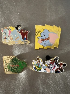 Lote de 4 prendedores Dumbo de Disney Foto 1 de 4