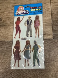 Pegatinas hinchadas Barbie vintage Mattel 1981 Gordy International Dress Up - Imagen 1 de 1