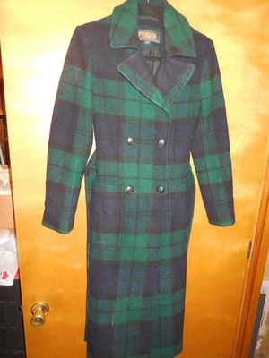DE9 Pendleton Ladies Forest Park Blackwatch Tartan Check Plaid Wool Coat Small - Image 1 of 4