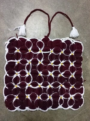 Granny Handmade Crochet Doily Coushion Cover, Pillow Cover for best Decor of Bed - Image 1 of 4