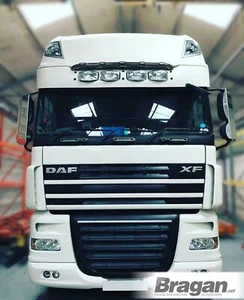 Visierlichtleiste + LEDs für DAF XF 105 Super Space Cab LKW Lampe Stahl - SCHWARZ - Bild 1 von 5