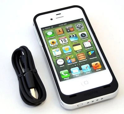 Mophie Juice Pack Air iPhone 4/4S Rechargeable Battery Case BLACK Genuine - Image 1 of 4