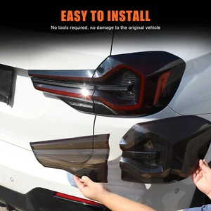ABS Blackout Car Tail Light Cover Rear Lampshade Trim For BMW X3 G01 2022-2024 - Picture 1 of 12
