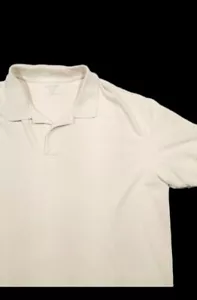 St Johns Bay Polo Mens XL Tan short sleeve heritage classic golf shirt beige EUC - Picture 1 of 12
