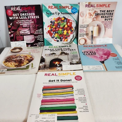 Real Simple Magazines Lifestyle Entertaining Food Organizing Lot of 7~2010-2022 - Image 1 of 4