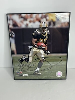 REGGIE BUSH ~AUTOGRAPHED NFL 8x10 from PEPSI MADDEN '08 Promo w/COA ~Saints~LOOK - Изображение 1 из 4