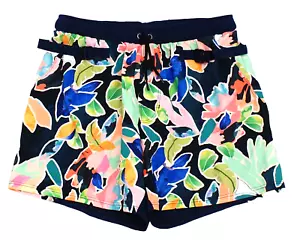 Sunseeker Australia Women's Size 8 Blue Floral Swim Shorts Board Shorts Lined - Picture 1 of 2
