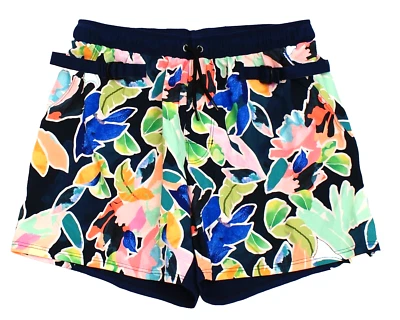 Sunseeker Australia Damen Gr. 8 blau Blumen Badeshorts Boardshorts gefüttert - Bild 1 von 2