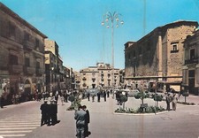 B325) ENNA PIAZZA VITTORIO EMANUELE II ANIMATA VIAGGIATA
