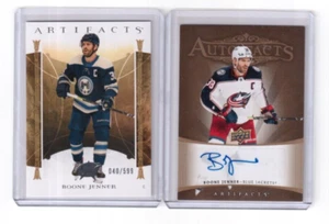 2022-23 Artifacts Retro Autofacts & Base Star Cards Boone Jenner Blue Jackets - Bild 1 von 2