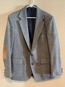 WFF By Farah Mens Vintage Wool Tweed 2 Button Blazer Sport Coat - Picture 1 of 9