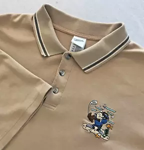 Looney Tunes Tazmanian Devil TAZ Golfing Underwater Logo Polo Shirt Mens XL-2XL - Picture 1 of 10