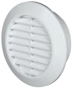 70mm Diameter White/Brown Round Door Air Vent Grille Woodwork Furniture Hole - Picture 1 of 6
