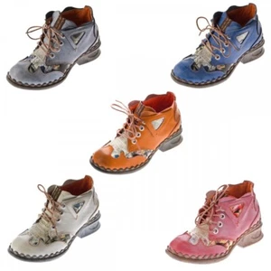 Damen Leder Comfort Knöchel Schuhe TMA 5155 Halb Schuhe viele Farben Boots - Bild 1 von 14