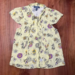 Camisa para mujer ModCloth manga mediana cuello celestial viscosa rayón A4-3 - Imagen 1 de 5