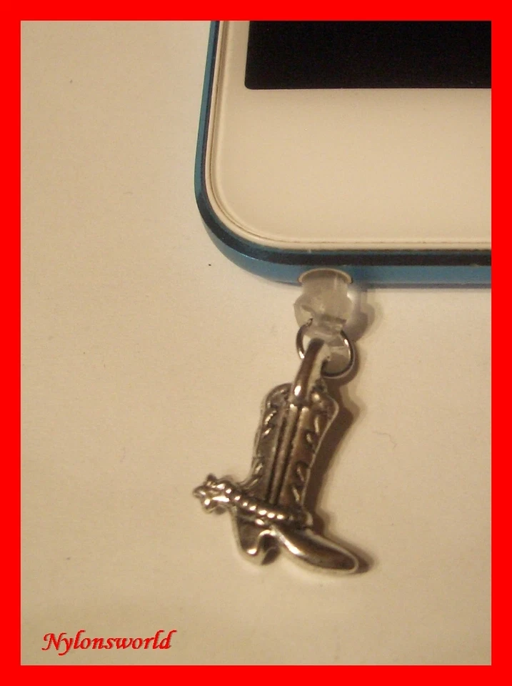 Toller Handy Staubschutz Stöpsel Stecker Cowboystiefel Westernboots NEU   (c882) - Bild 1 von 1