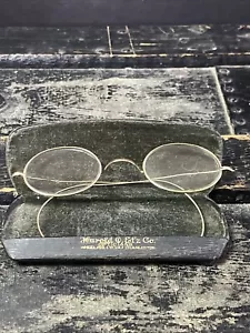 Vintage Wire Rim Eyeglasses Steven’s & Co And Vintage Case - Picture 1 of 8