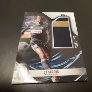 2019 Topps MLS Jumbo Relic CJ Sapong Philadelphia Union 137/220