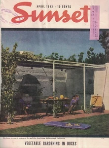 1943 Sunset April - Blueprints of tomorrow; Houses in Seattle and Montecito; - Picture 1 of 1