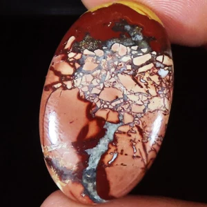 Natural Atlas Mountain Jasper Cabochon Oval Gemstone 38.50 Ct 20x32x6 mm LK306 - Picture 1 of 7