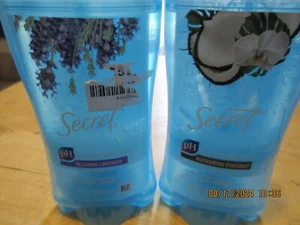 (2) Secret Invisible Solid Antiperspirant/ Deodorant Lavender & Coconut 11/2025+ - Picture 1 of 1