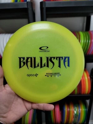 NEW Latitude 64 162G Yellow Opto Air Ballista Disc Golf Driver trilogy - Image 1 of 3