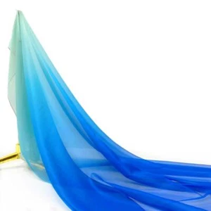 Gradient Color Chiffon Fabric for DIY Sewing Costume Dance Dress Hanfu Scarf - Picture 1 of 42