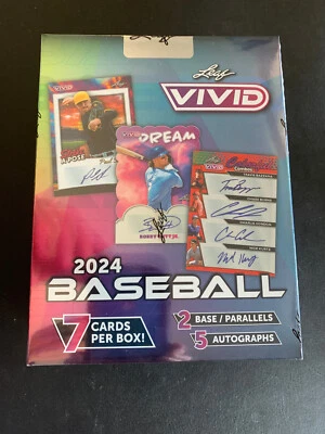 Béisbol 2024 hoja vívida sellado de fábrica 5 automático por caja de pasatiempos Foto 1 de 4