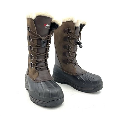 Botas de nieve de invierno de cuero marrón altas Baffin Nunavut para mujer talla 8 Foto 1 de 4