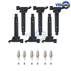 6x Ignition Coils & Iridium Spark Plug for 2004-2008 Toyota Solara Sienna UF506 - Picture 1 of 9