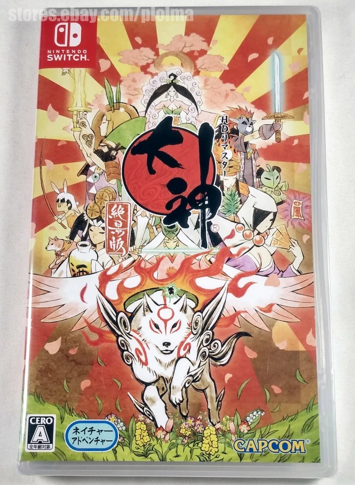 OKAMI: ZEKKEIBAN New Physical NINTENDO SWITCH Game Japanese Import US Seller - Image 1 of 3