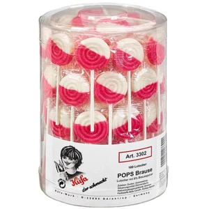 Küfa Pops De Fresa Con Gas En Lata 100 Piezas 1800g - Imagen 1 de 1