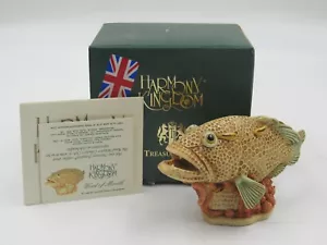 Harmony Kingdom Treasure Jests "Word of Mouth" Grouper Fish Box Figurine - Picture 1 of 7